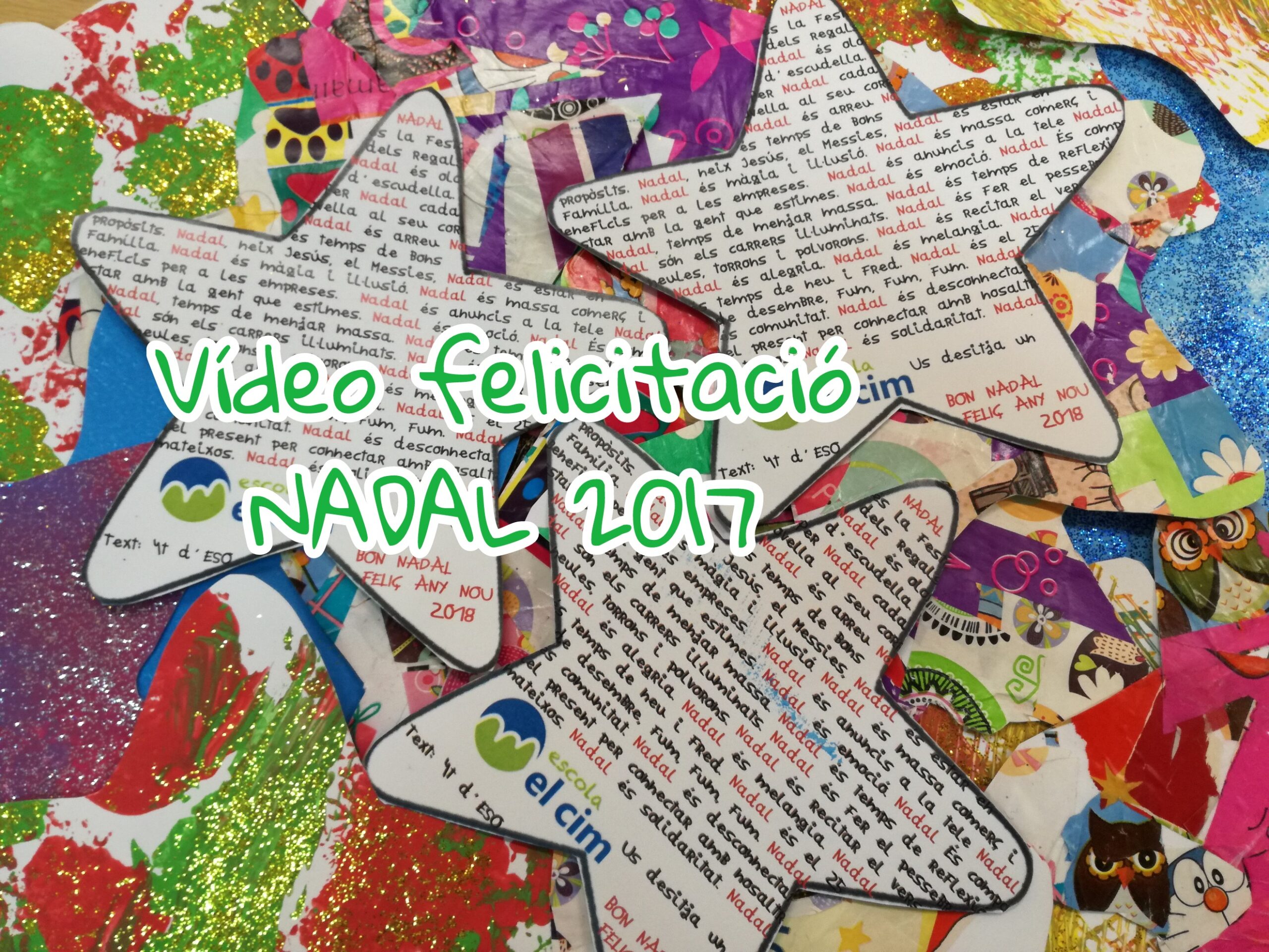 Vídeo felicitació de Nadal dels alumnes de l’escola