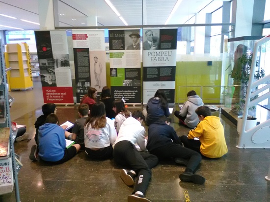 2n d’ESO visita l’exposició “Pompeu Fabra. Una llengua completa.”